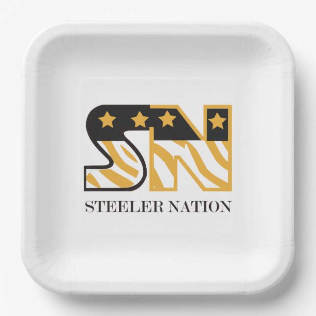 Steeler Nation Party Plate (Front)