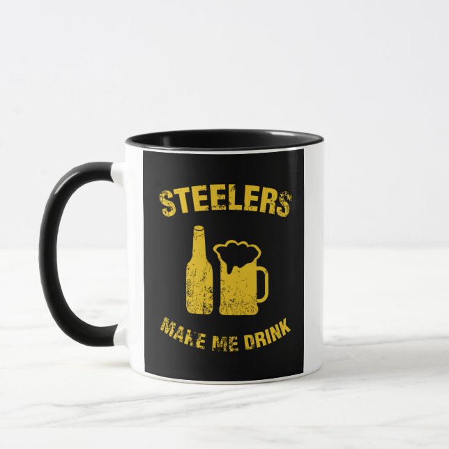 Steelers Make Me Drink Mug (Left)