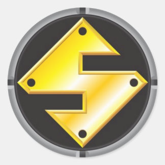 SteelMan Logo Classic Round Sticker