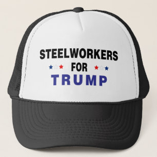 Steelworkers For Trump Trucker Hat
