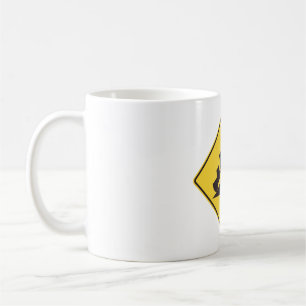 Steep Grade Traffic Sign Trucking Hauling Caution Coffee Mug