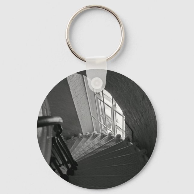 Steep Stairs Down Key Ring (Front)