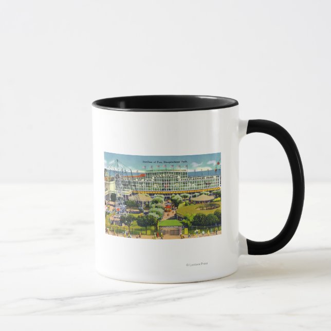 Steeplechase Park View of Pavilion of Fun Mug (Right)