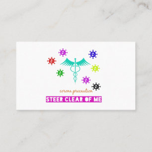 steer clear of me business card
