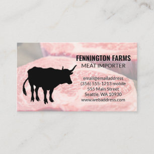 Steer   Cut Steaks Business Card