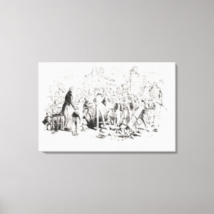 Steerforth and Mr. Mell Canvas Print
