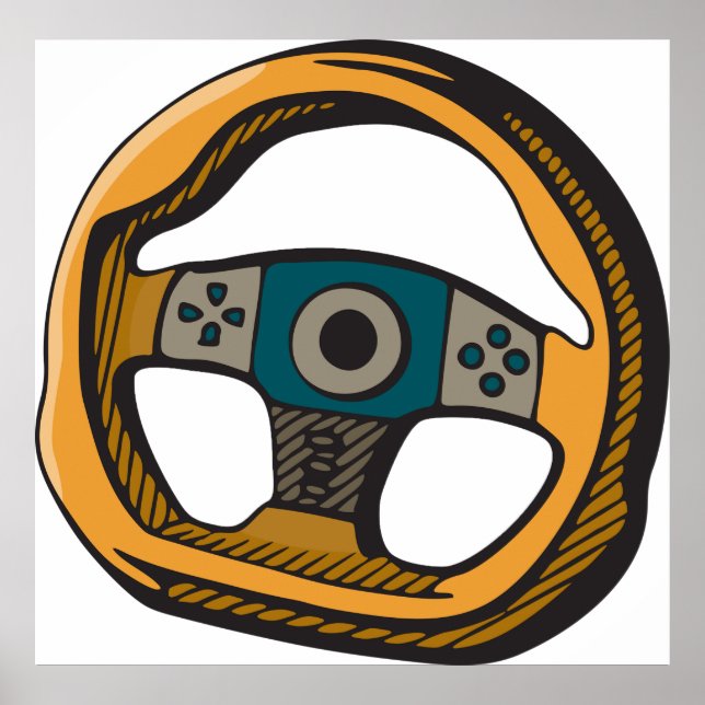 Steering Wheel Poster (Front)
