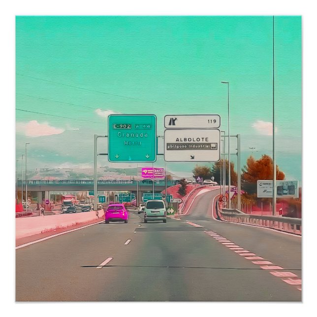 Steet Poster, Wall Decor (Front)