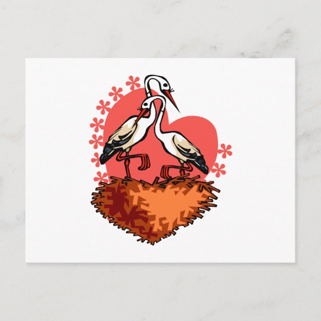 Stefan and Stefanie Stork Postcard (Front)