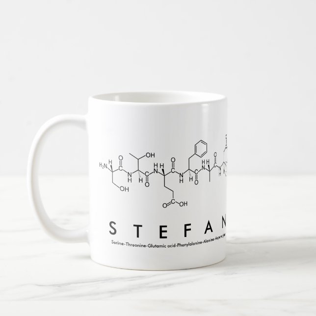 Stefan peptide name mug (Left)