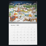 Stef's cartoon calendar<br><div class="desc">Nice and remarkable calendar with 12 cartoons and a Christmas cartoon for December.</div>