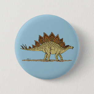 Stegosaurus 6 Cm Round Badge