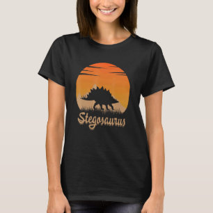 Stegosaurus Animal Hot In The Mounta In Nature T-Shirt