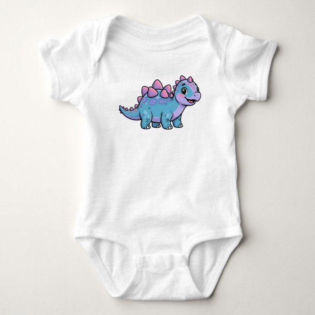 Stegosaurus Baby Bodysuit (Front)