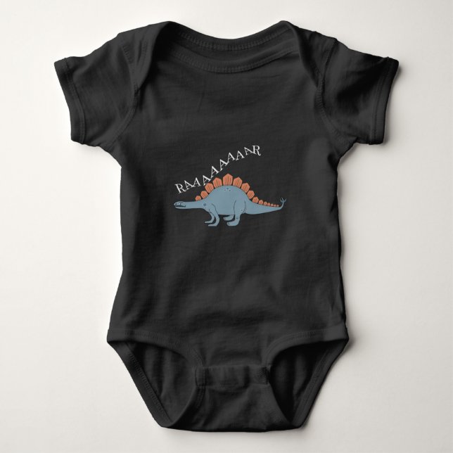 Stegosaurus - Baby Jersey Bodysuit Bodysuit (Front)