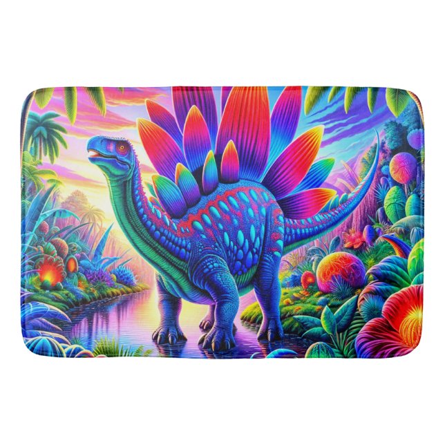 Stegosaurus  bath mat (Front)