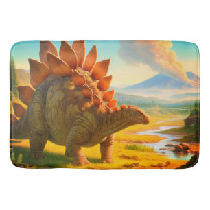 Stegosaurus bath mat