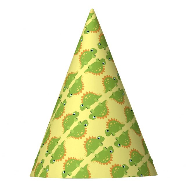 Stegosaurus Dinosaur Birthday Party Party Hat (Front)