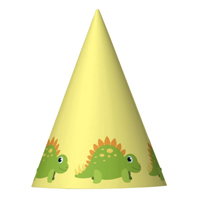 Stegosaurus Dinosaur Birthday Party Party Hat (Front)