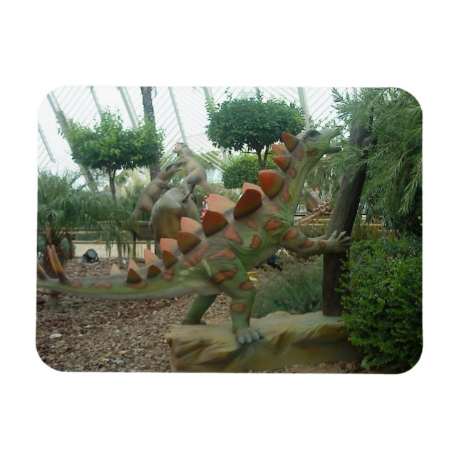 Stegosaurus Dinosaur Flexible Magnet (Horizontal)