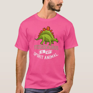 Stegosaurus Dinosaur Fossil Skull Skeleton T-Shirt