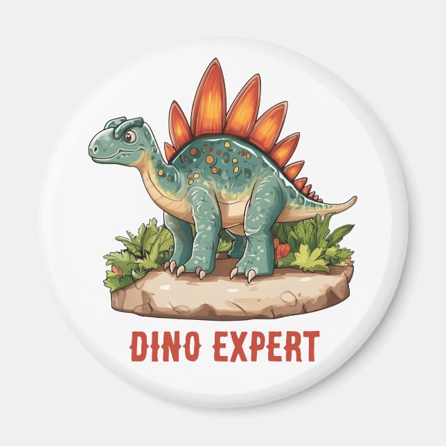 Stegosaurus Dinosaur  Magnet (Front)