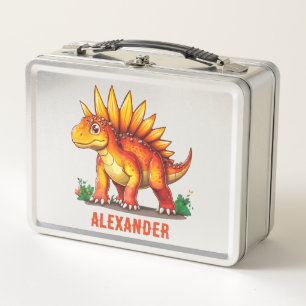 Stegosaurus Dinosaur Metal Lunch Box