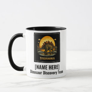 Stegosaurus Dinosaur Prehistoric Moon Mug