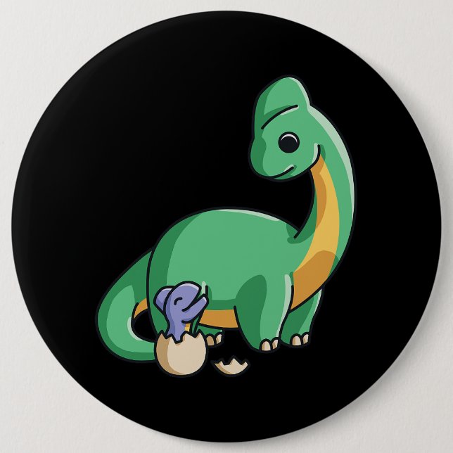 Stegosaurus Dinosaur Small Dino Dinosaur Boys 98 6 Cm Round Badge (Front)