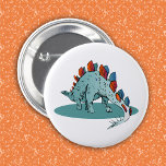 Stegosaurus Dinosaur Young Paleontologist 6 Cm Round Badge<br><div class="desc">The Stegosaurus is one of the most easily identifiable dinosaurs of the Jurassic period. This button features a colourful Stegosaurus dinosaur that is sure to delight both young and old, alike. CUSTOMIZE this button by clicking the Customise It button. PERSONALIZE with a name, add text, change the background colour and...</div>