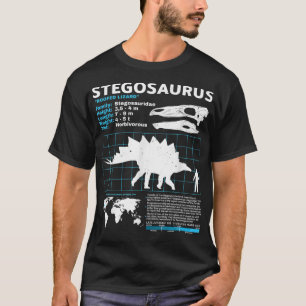 Stegosaurus fact sheet Dinosaur Facts  T-Shirt