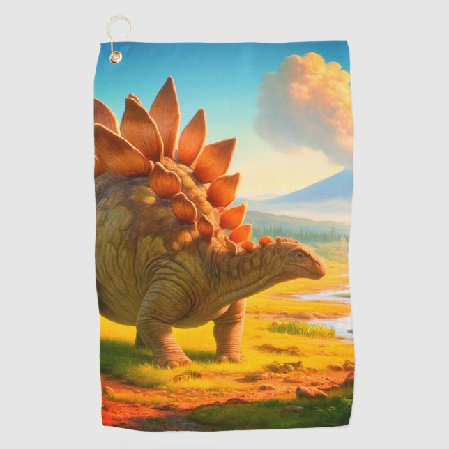 Stegosaurus  golf towel (Front)
