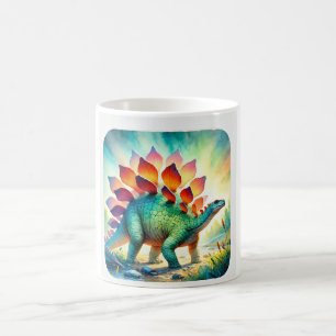Stegosaurus in Watercolor 190724AREF136 - Watercol Coffee Mug