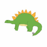 Stegosaurus sculpture standing photo sculpture<br><div class="desc">A friendly,  cheerful dinosaur.</div>