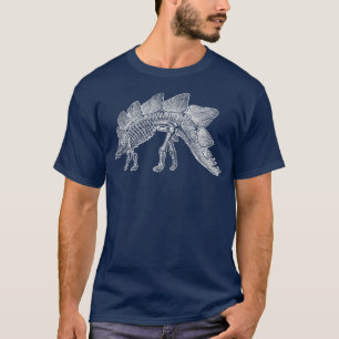 Stegosaurus Skeleton Dino Dinosaur Tee Paleontolo