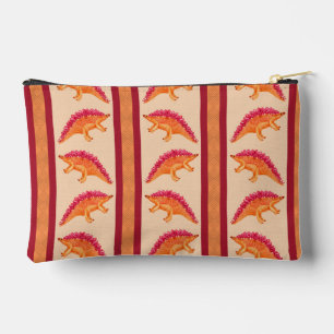 Stegosaurus Stripe Zipper Pouch
