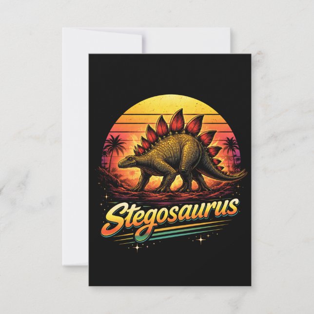 Stegosaurus Thank You Card (Front)
