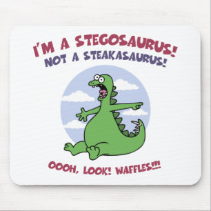 Stegosaurus - Waffles Mouse Mat