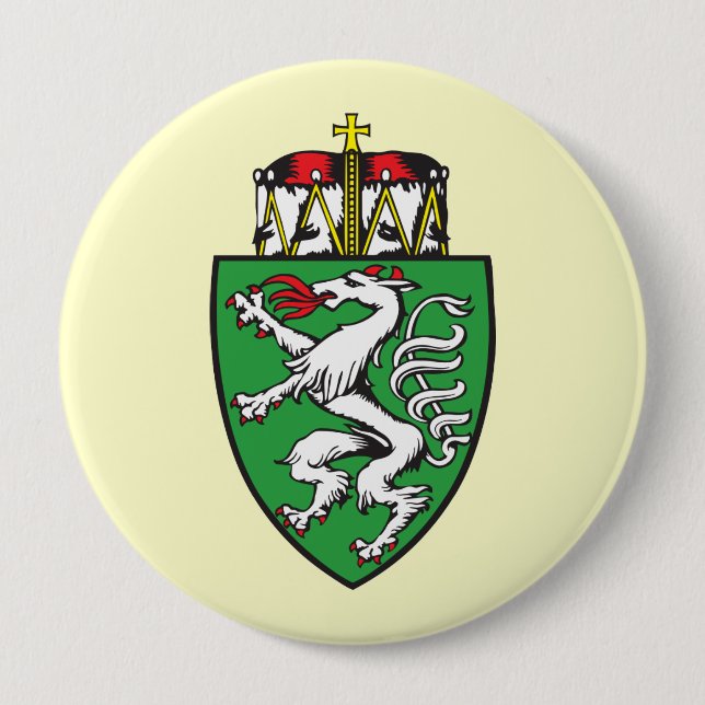 Steiermark, Austria 10 Cm Round Badge (Front)