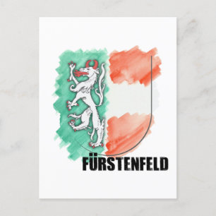 Steiermark Austria Aquarell Fürstenfeld Postcard