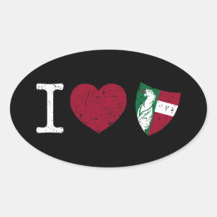 Steiermark Austria Fürstenfeld love Oval Sticker