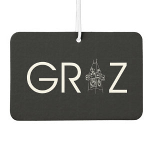 Steiermark Austria Uhrturm Graz Car Air Freshener
