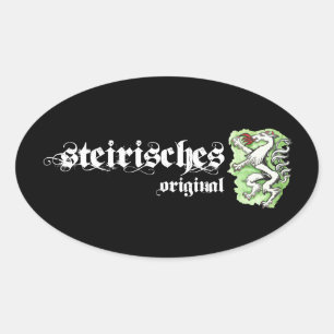 Steiermark Austria Vintage Steirisches Original Oval Sticker