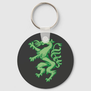 Steiermark Grün Wappen Panther Illustration Key Ring