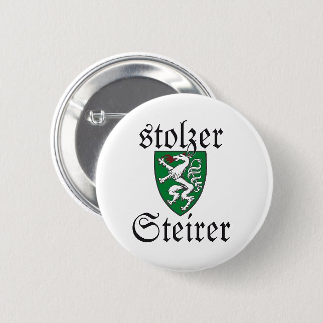 Steiermark Österreich Stolzer Steirer Wappen 6 Cm Round Badge (Front & Back)