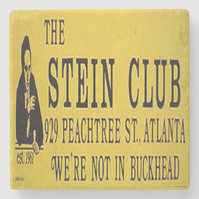 Stein Club, Stein Club Atlanta, Stein Club Stone Coaster (Front)