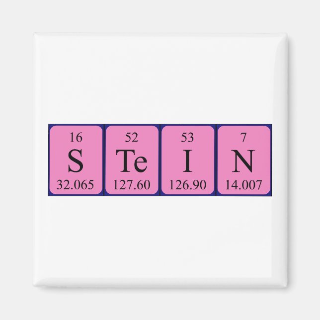 Stein periodic table name magnet (Front)