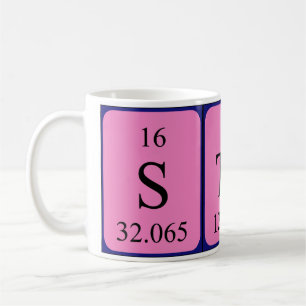 Stein periodic table name mug