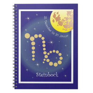Steinbock 22 December to 20 January Note Notebook