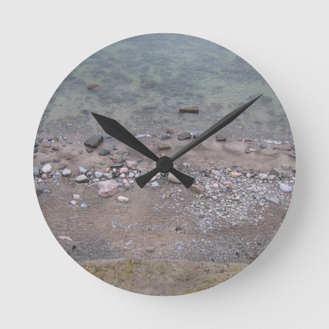 Steine in der Ostsee Round Clock (Front)